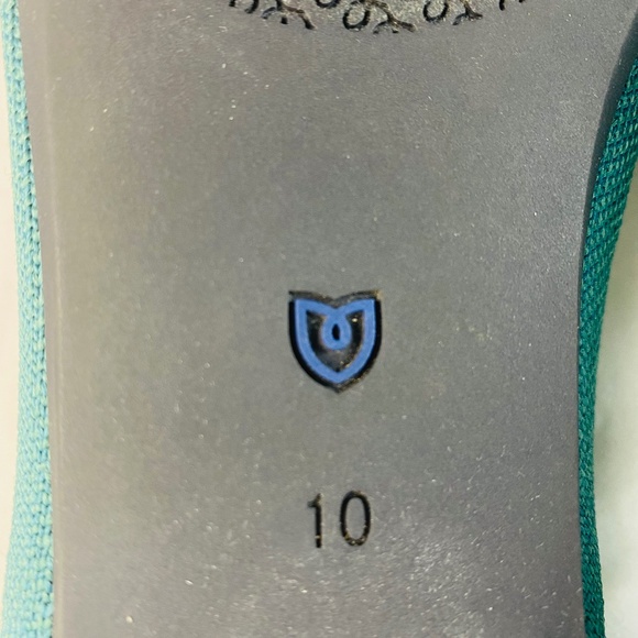 ROTHY'S  The almond Loafer Slip On Washable Ballet Flats in Blue Sage Size 10 - Picture 14 of 14